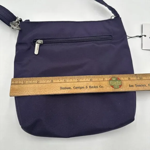 New Travelon Anti-Theft Classic Mini Shoulder Bag Eggplant Purple Travel bag - Picture 6 of 11